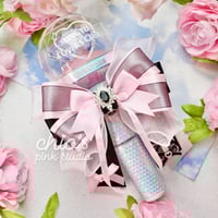 Image 1 of Pink & Black Lightstick Bow