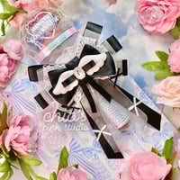 Image 1 of Black & White Lightstick Bow – Angel Wings Edition