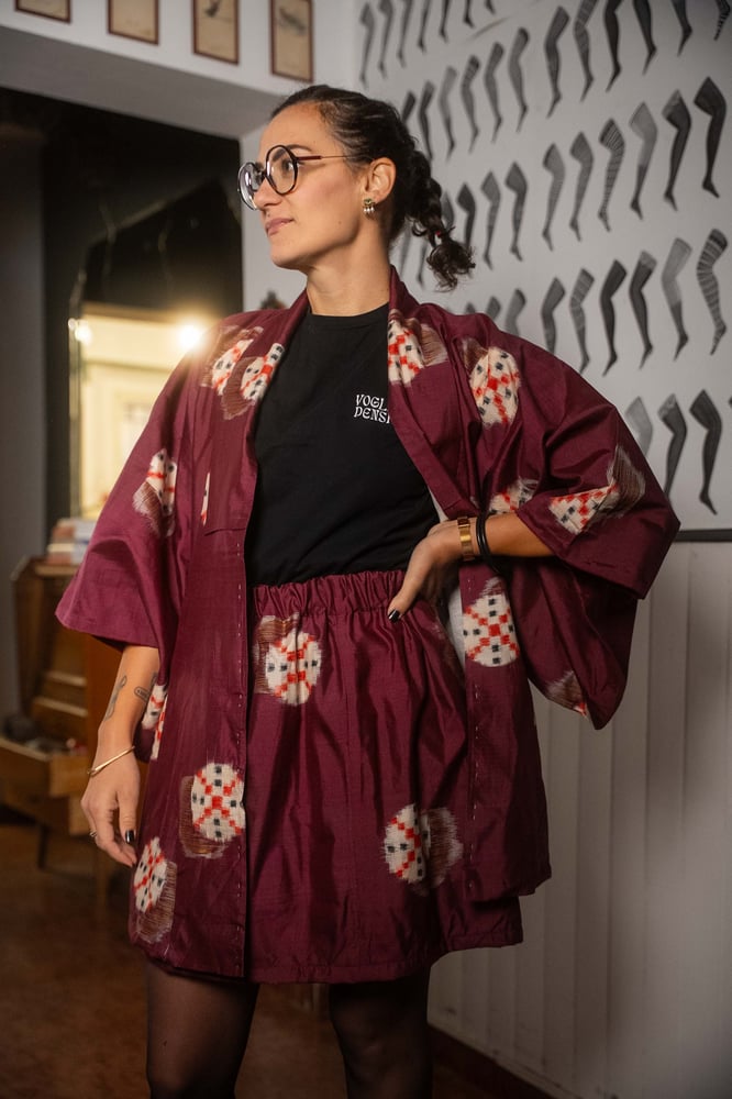 Image of Completo Kimono bordeaux