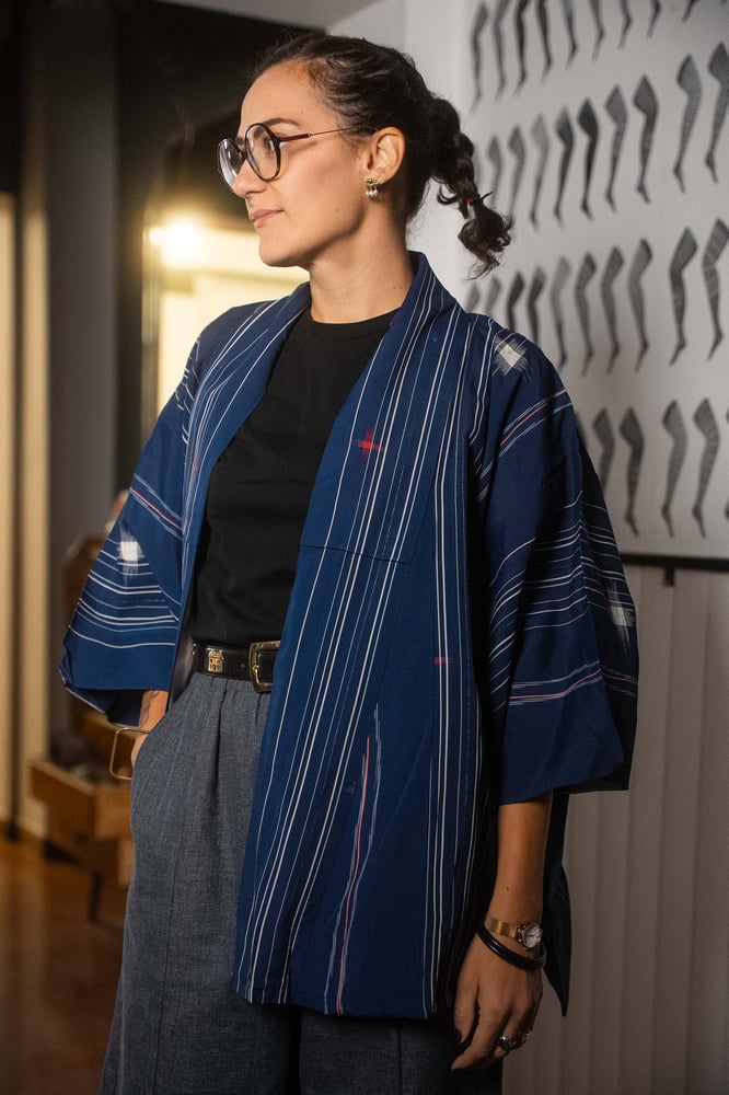 Image of Completo Kimono Blue stripes
