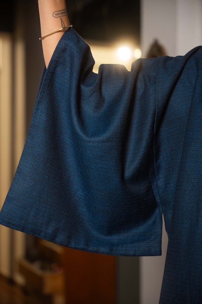 Image of Completo Kimono Blu notte