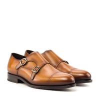 Image 1 of Cognac Calf Double Monkstrap