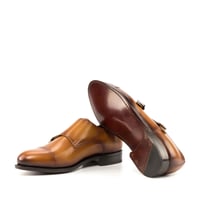 Image 3 of Cognac Calf Double Monkstrap