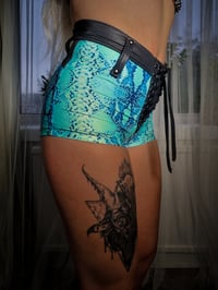 Image 4 of Blue Snake Shorts