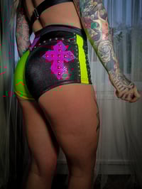 Image 4 of Neon Cross Shorts