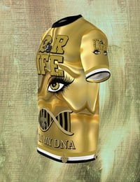 Image 5 of "Liquid Gold Saints for Life Eyes"  T-Shirt Jersey  