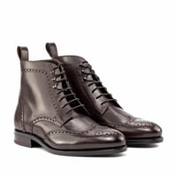 Image 1 of Dark Brown Calf Brogue Boot