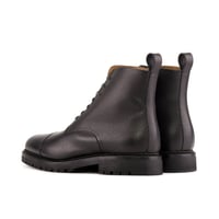 Image 2 of Black Full Grain Service Boot with Commando Sole 