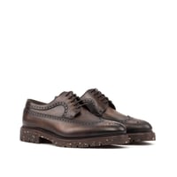 Image 1 of Dark Brown Calf Longwing Blucher with Commando Sole 