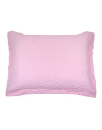 Image 3 of Rose Pink HexiDaisy Quilted Throw