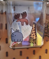 Image 3 of Animals - Set of 15 - Transparent Stickers