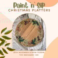 Christmas Platters Paint 'n' Sip @ Mahogany Inn