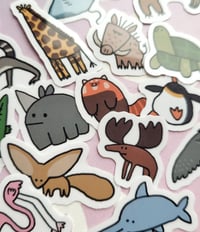Image 1 of Animals - Set of 15 - Transparent Stickers