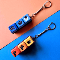 Image 2 of Life Cycle Bird and Bug Key Clicker Keychain