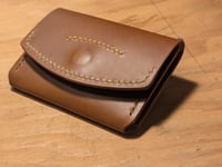 Image 1 of The BT Snap Wallet (Whiskey)