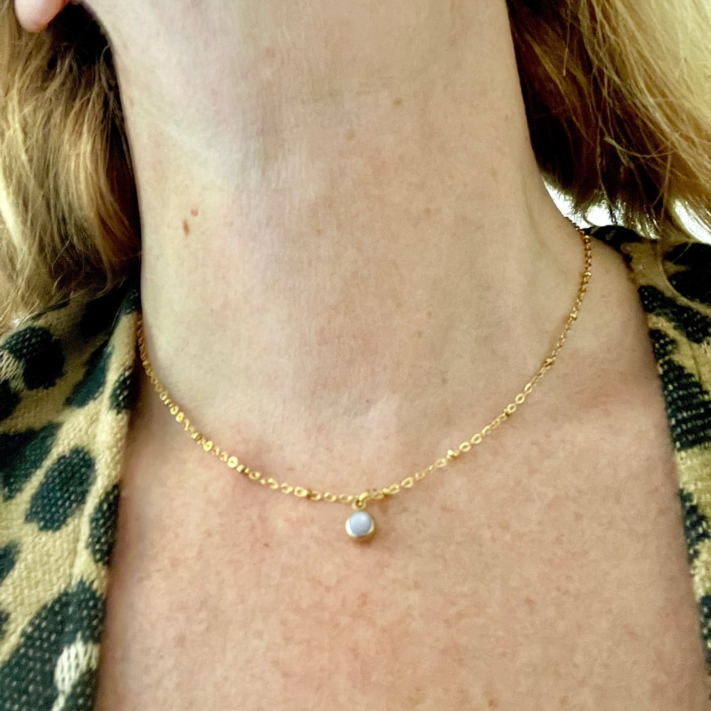 Image of Collier chaîne Solitaire de Naissance