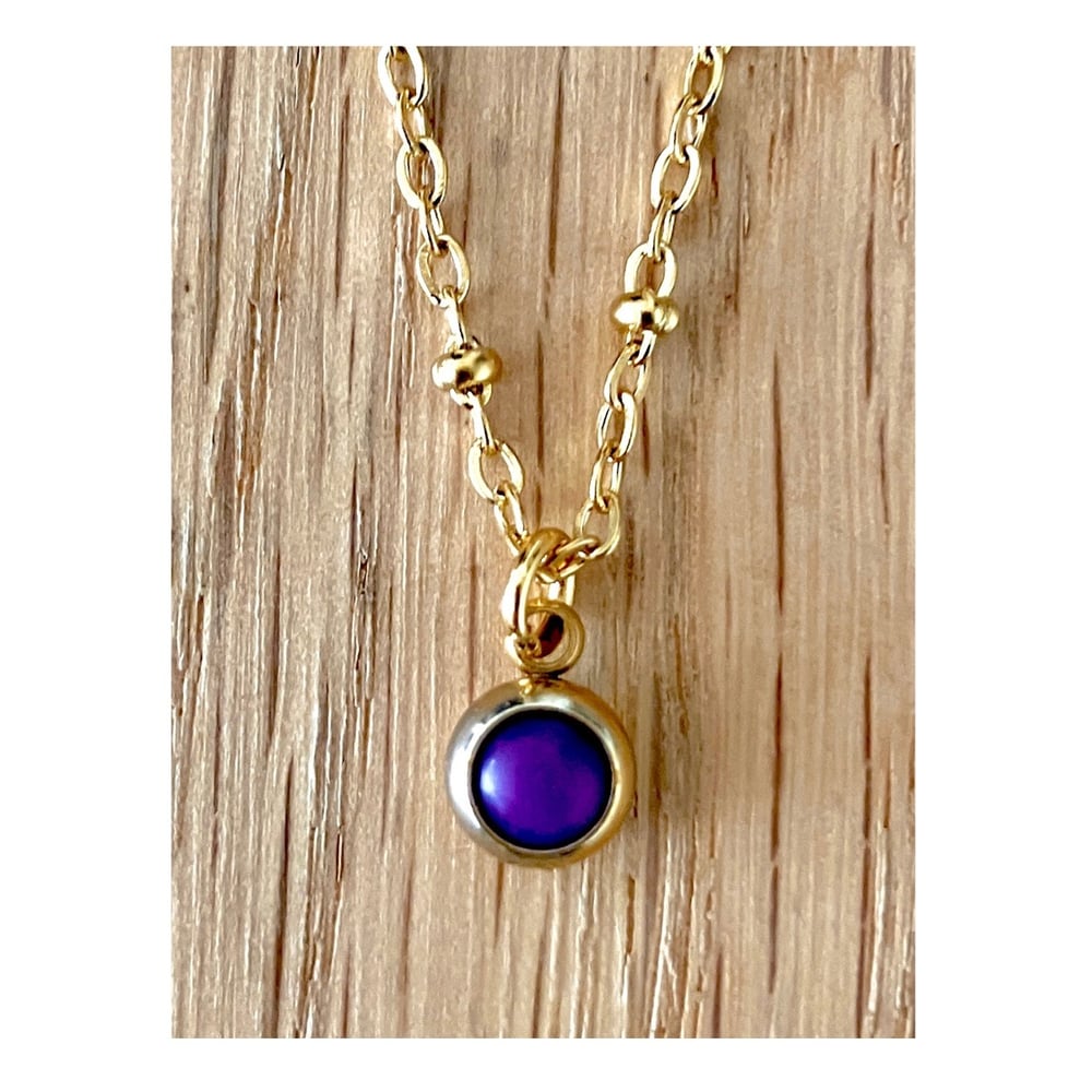 Image of Collier chaîne Solitaire de Naissance