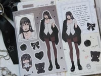 Image 2 of Black Bow Sticker Sheet