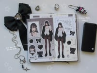 Image 1 of Black Bow Sticker Sheet