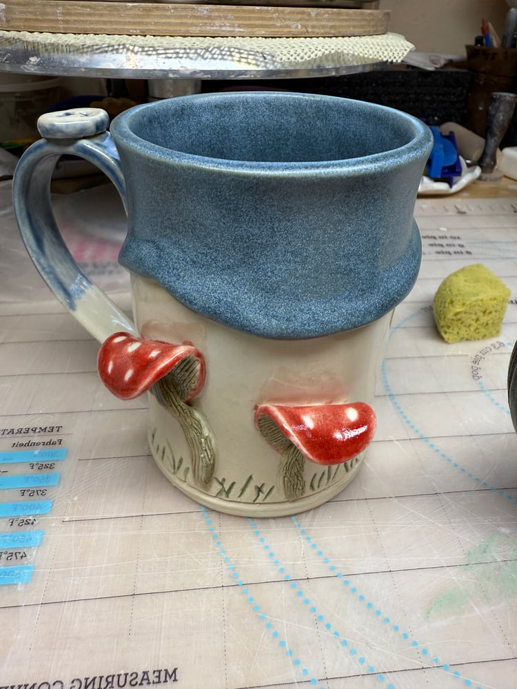 Image of Mushroom Mug on a Grassy Knoll and a Drip!