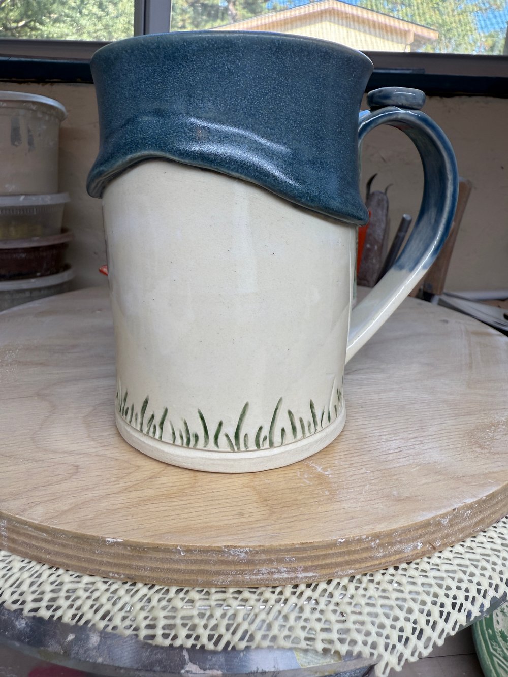 Image of Mushroom Mug on a Grassy Knoll and a Drip!