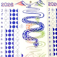 Image 1 of * Launch Price *2026 Moon  Phase Calendar/Sour Cherry & Apple