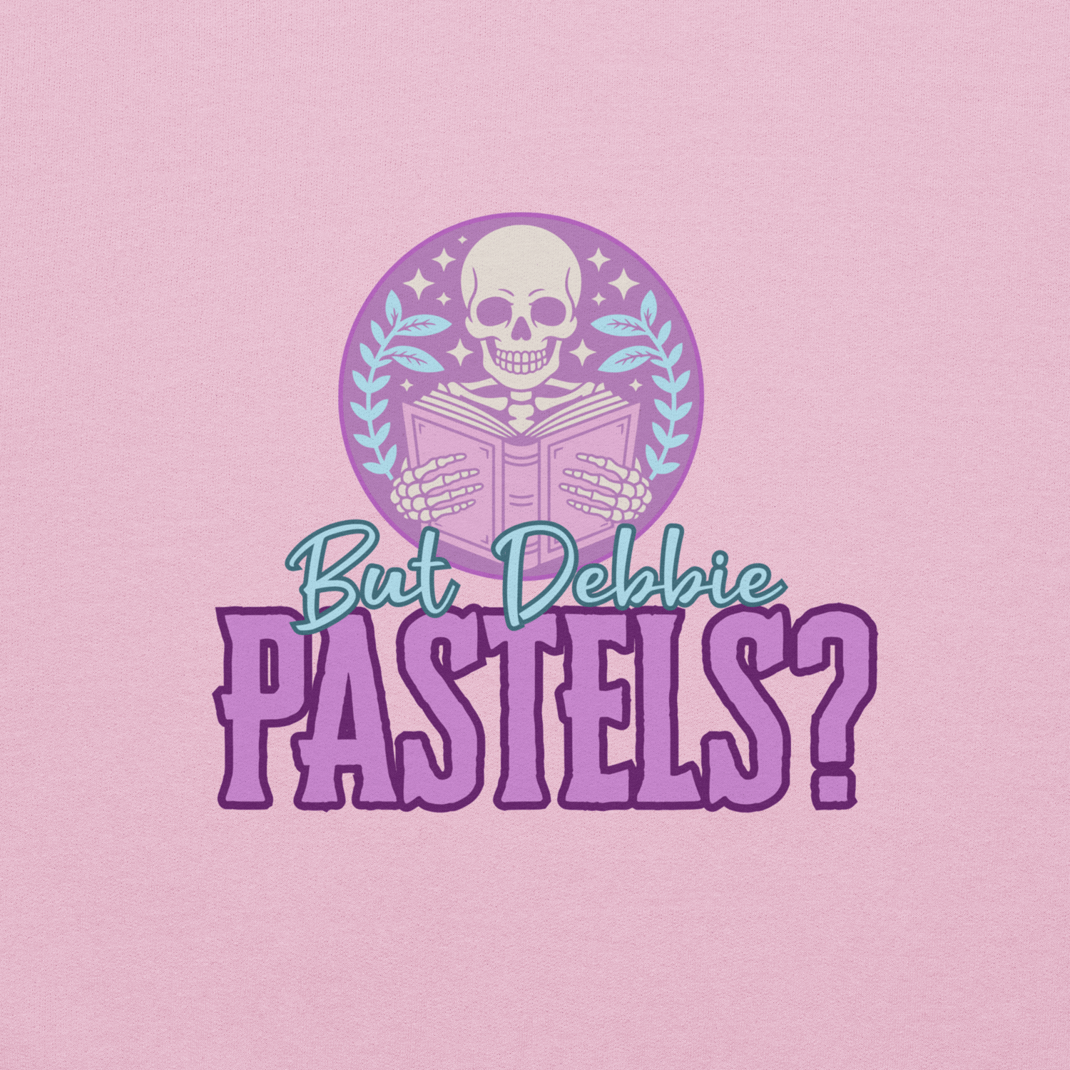 Image of Pastels skeleton reading Unisex t-shirt