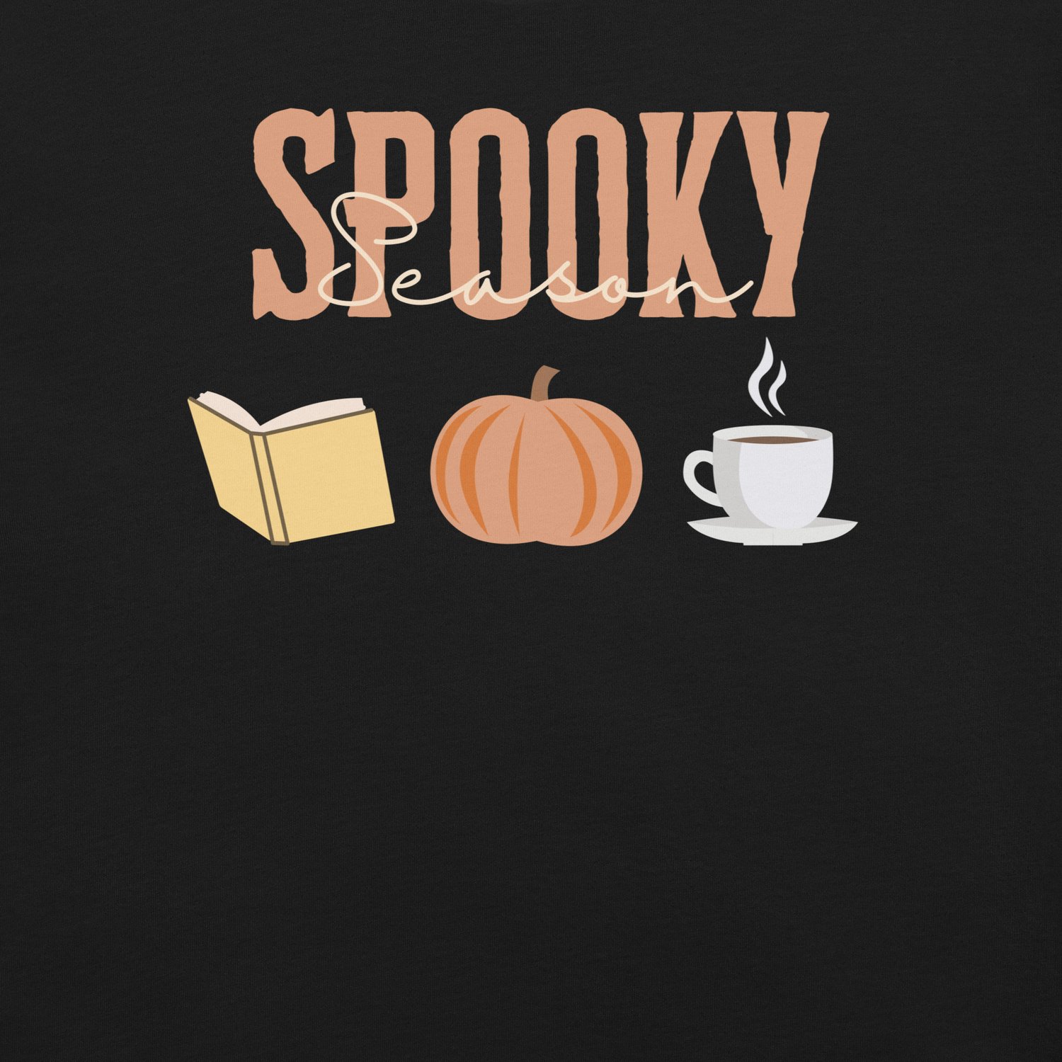 Image of Spooky season pumpkin book tea Unisex t-shirt