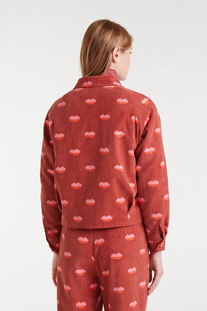 Image of Chaqueta estampado  Labios de Compañía Fantástica.