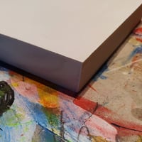 Image 2 of Untitled #1 - Original painting on mounted wooden panel. By Alan C. Martin