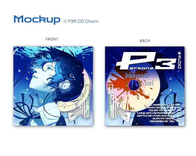[PRE-ORDER] Persona 3/4/5 CD Charm Series