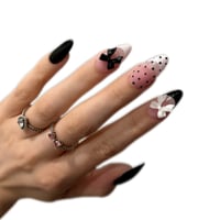 Priklijuojami nagai - Polka (Vidutinio ilgio)