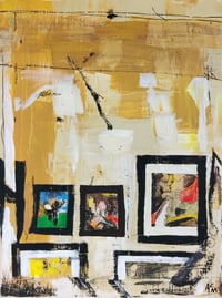 Image 1 of "Stairs" - Original painting on mounted wooden panel. By Alan C. Martin