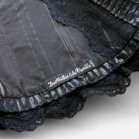 Image 2 of Des Filles à la Vanille Paris Pinstripe Lace Panel Skirt - Size US6 (2000s)