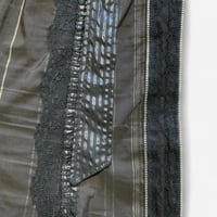 Image 3 of Des Filles à la Vanille Paris Pinstripe Lace Panel Skirt - Size US6 (2000s)
