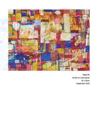 Image 4 of Jacob's Ladder & The Wild West  - Original painting on mounted wooden panel. By Alan C. Martin