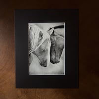 Image 2 of “Contrasting love” mini matted fine art print 