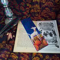 Image 2 of Bookmarks Halloween 2025 Small white dog 