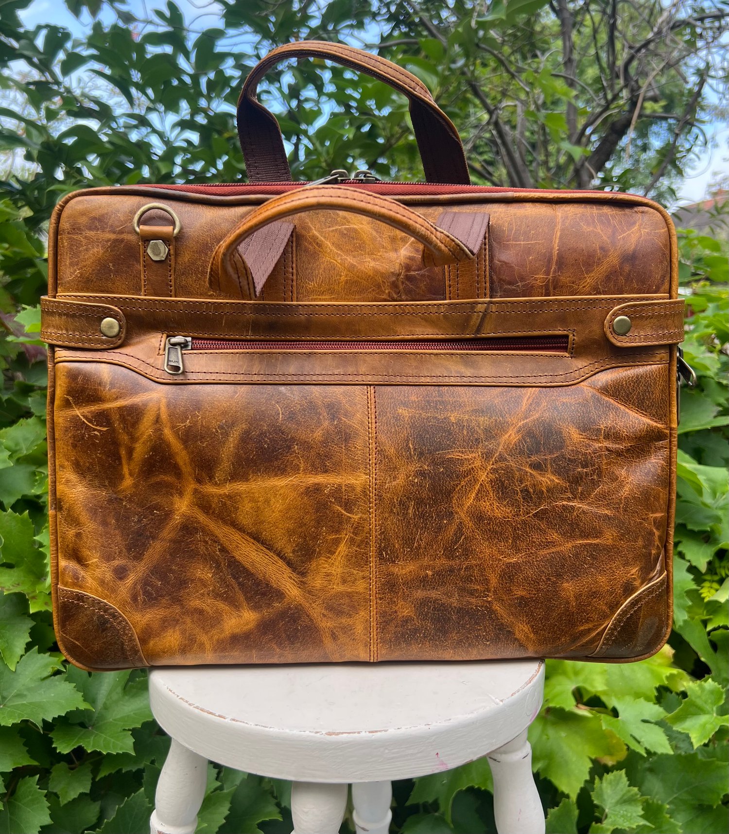 Image of Gentlemen’s Club Collection Buffalo Laptop Bag Brown - #8