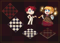 Umineko Standee Charms - Battler and Beatrice (PRE-ORDER)