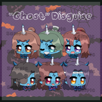 【PREORDER】"Ghost" Disguises Glow In The Dark Stickers【PREORDER】