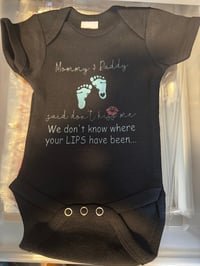 don't kiss me onesie