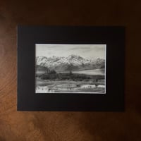 Image 2 of “Mountains” mini matted print