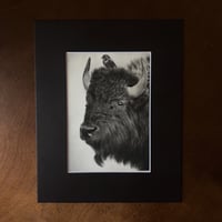 Image 2 of “Gentle encounter” Mini matted fine art print 