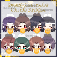 【PREORDER】Bunny Mooncake Munch Magnet【PREORDER】
