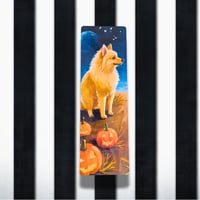 Image 1 of Bookmarks Halloween 2025 Dog - Pomeranian tan 