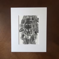 Image 1 of “Focused on fate” mini matted fine art print