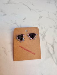 3D Triangle Black Drops Pink/Blue