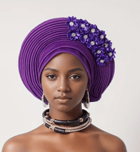 Image 2 of African Inspired Headscarf(Gele) 