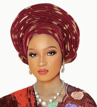 Image 1 of Elegant African Inspired Headscarf(Gele)